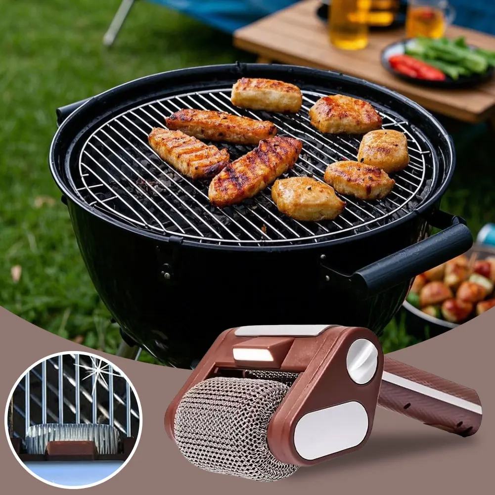 Cleaner Pro° GrillCleaner: Wiederaufladbarer Elektrischer Bürstenloser Grillreiniger Roller