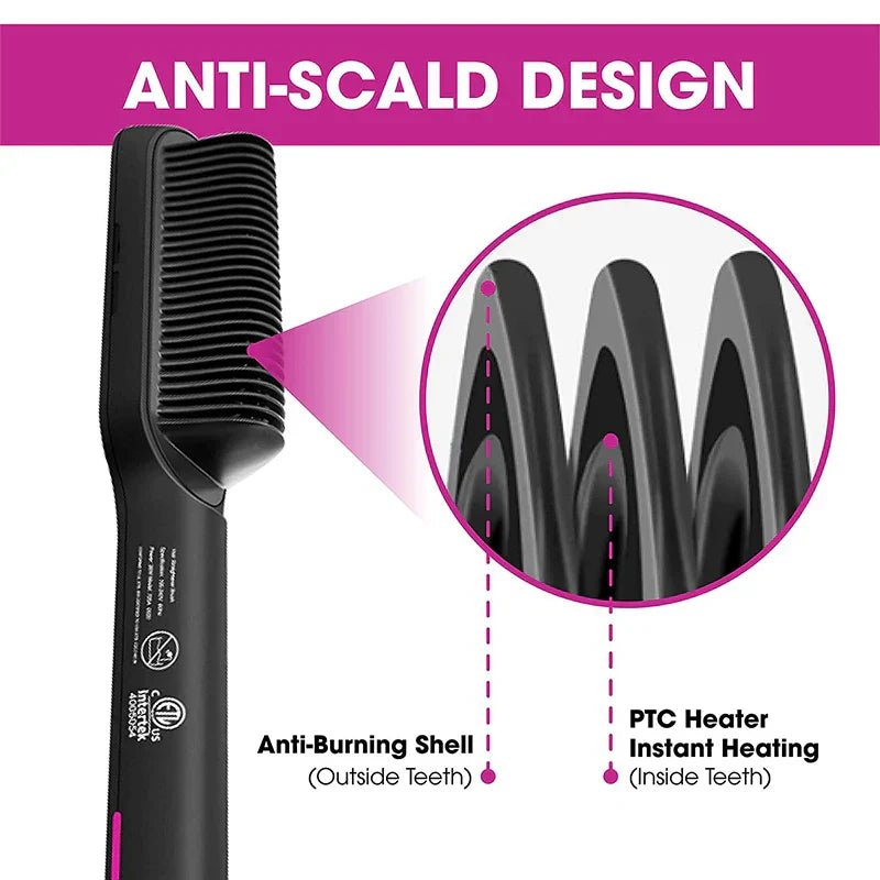 Rose® CeramicBrush- Haarglätter und Lockenwickler-Bürste