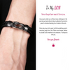 Jewelance™ InfinityBracelet: Unendlichkeit Knoten-Armband mit Widmungs-Karte