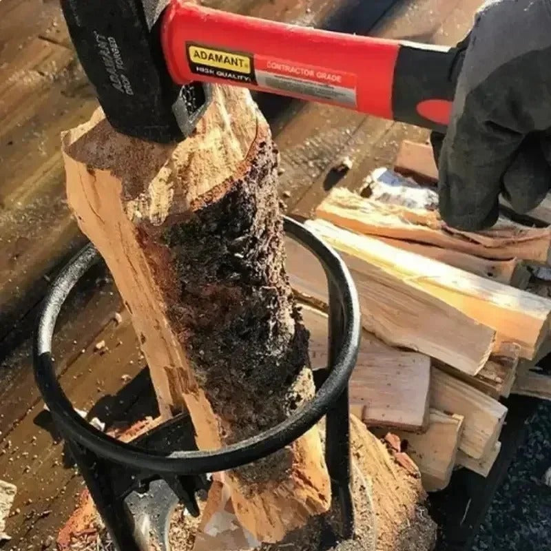 WoodSplitter - Tragbarer Brennholzspalter Aus Gusseisen