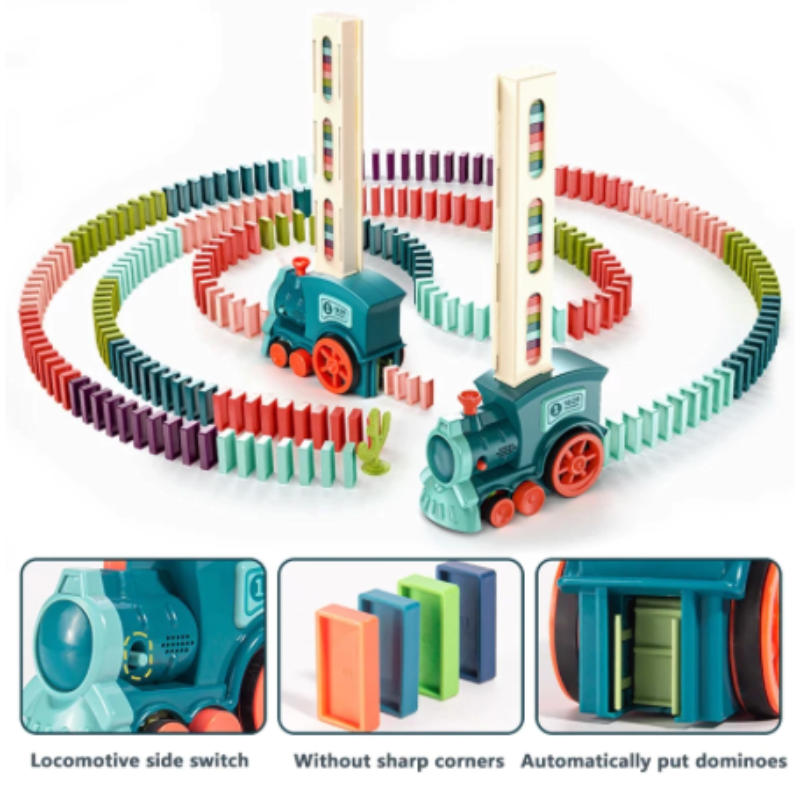 Kletshuts™ DominoTrain - Automatisch Domino Legen Eisenbahn Set