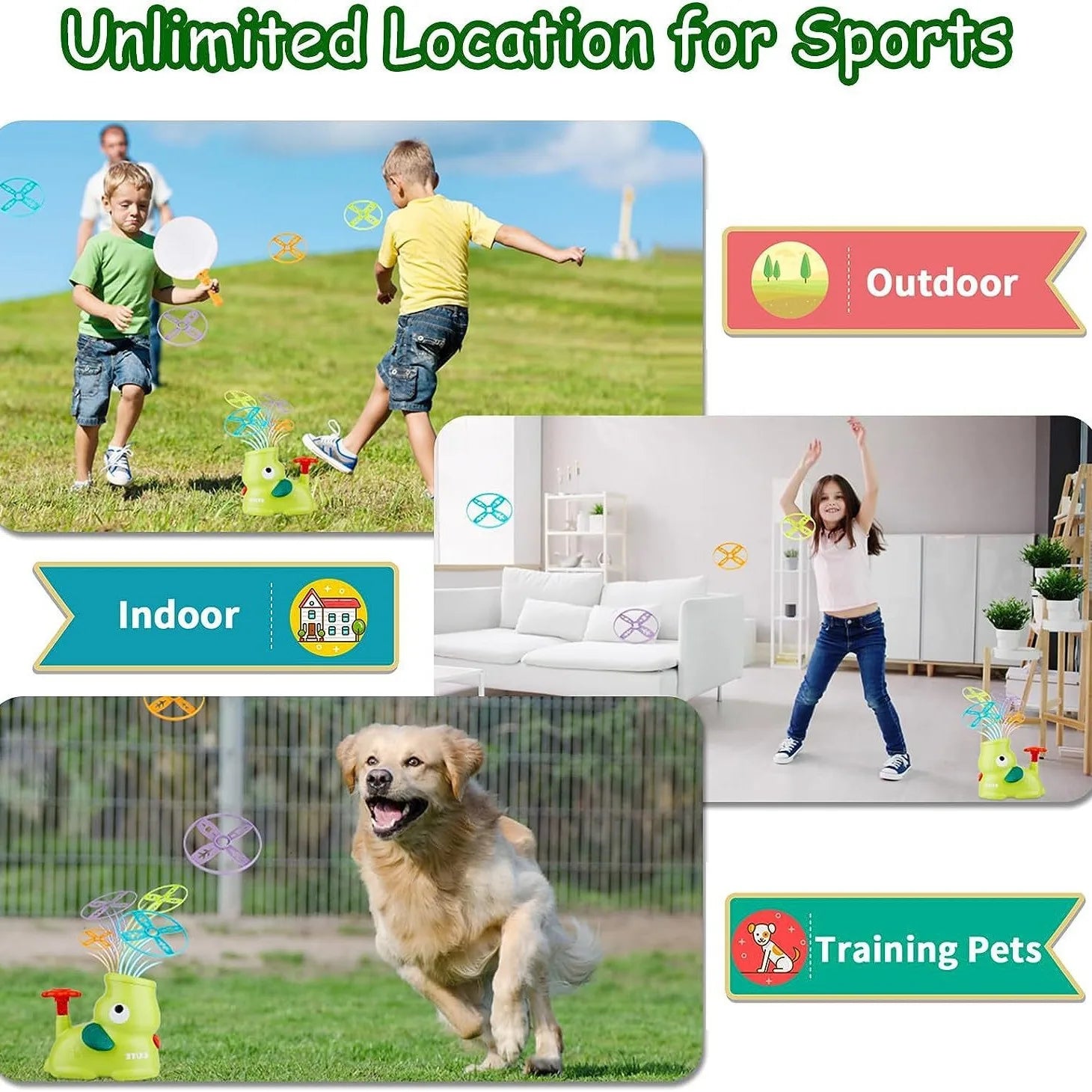 Kletshuts™ AirLauncher: Fliegen Luft Drall Startgerät