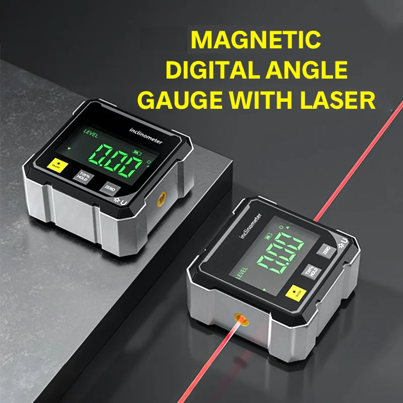 Globetrek° DigitalInclinometer: Digital Magnetisch Seites Laser Neigungsmesser