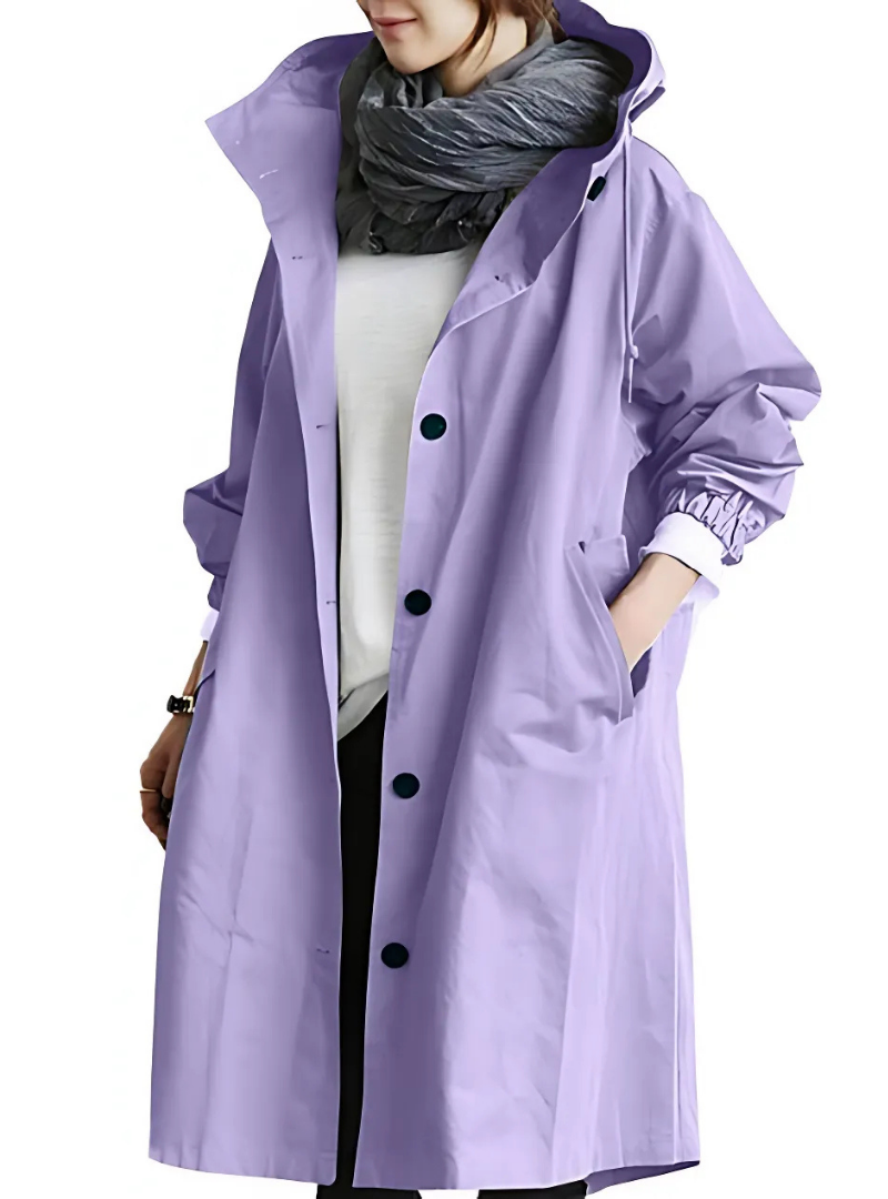 Icone™ ElegantCoat - Allwettertauglich Leichtgewichtig Komfortabel Kapuze Elegant Mantel