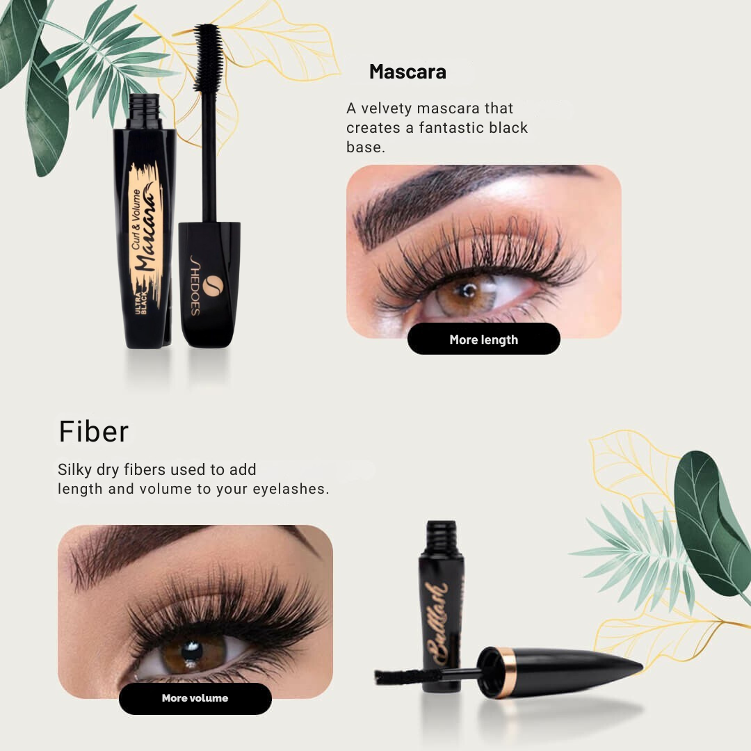 LashMascara 1+2 GRATIS: Ultra Black Extra Volume Wimpern-Mascara