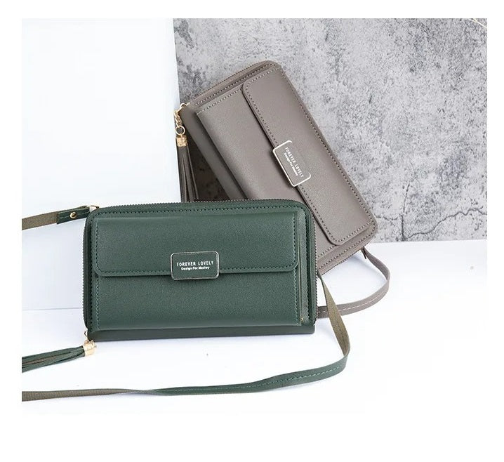 Icone™ WalletBag: Wandelbare Große Brieftasche Schlinge Tasche