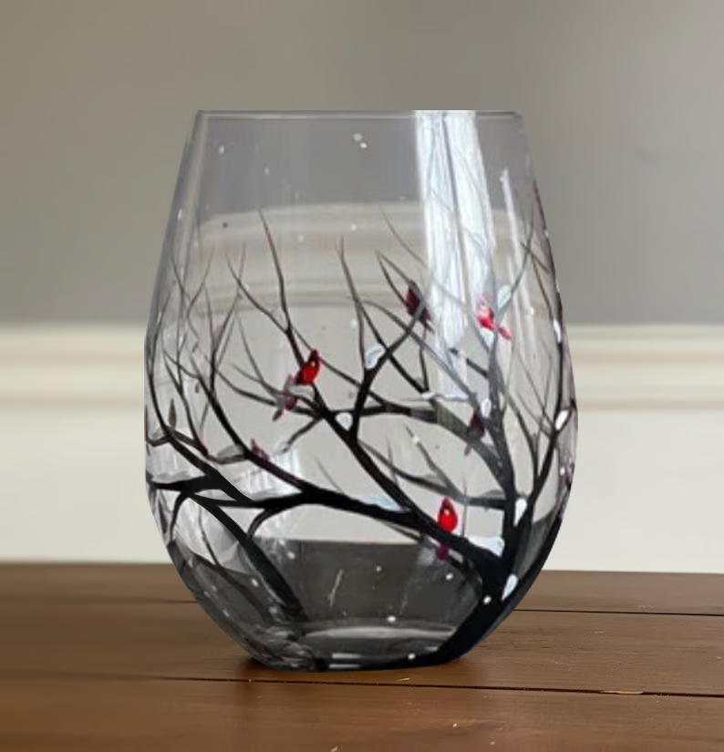 SeasonsGlass - Vier Jahreszeiten Baum Wein Glas