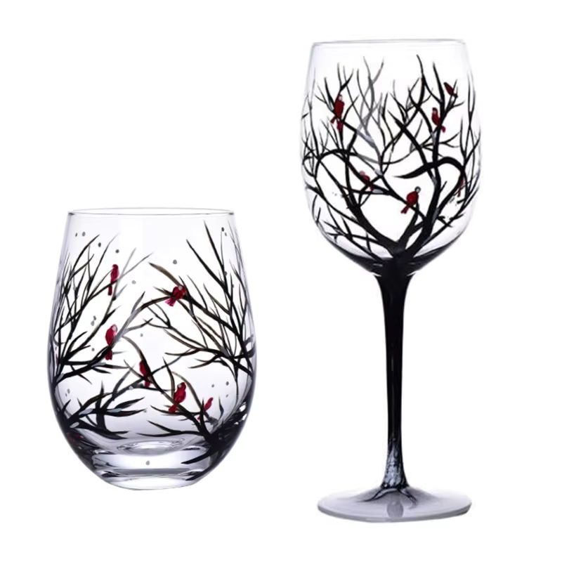 SeasonsGlass - Vier Jahreszeiten Baum Wein Glas