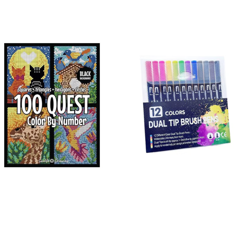 Kletshuts™ ColorQuest: 100 Suche Farbe Von Zahlen Ausmalen Buch