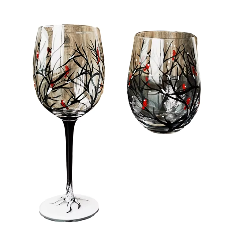 SeasonsGlass - Vier Jahreszeiten Baum Wein Glas