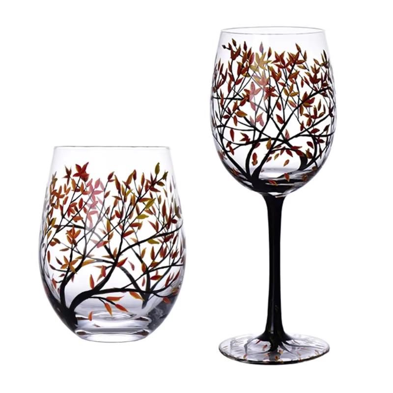 SeasonsGlass - Vier Jahreszeiten Baum Wein Glas