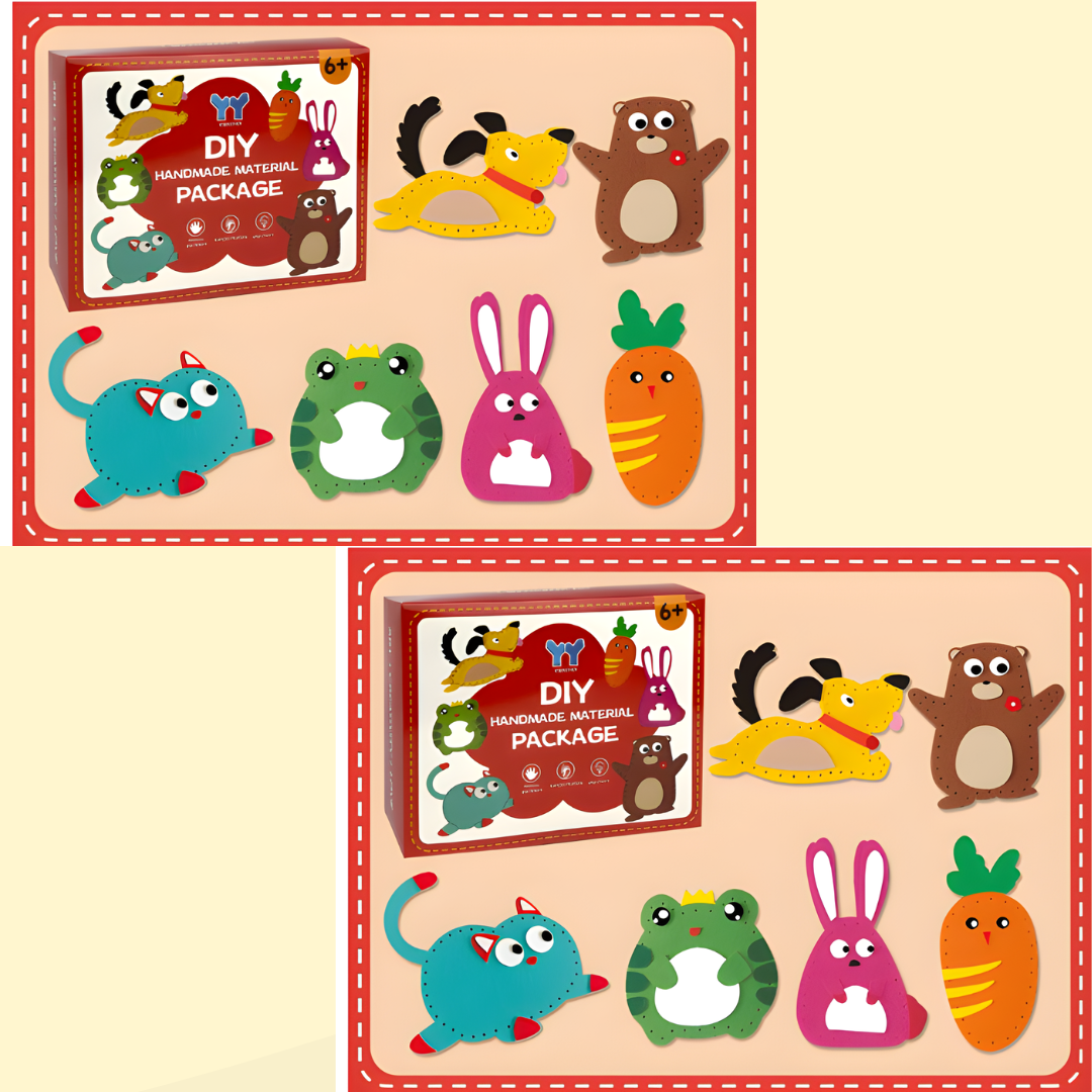 Kletshuts™ SewingCraft 1+1 GRATIS: DIY Tier Näh Set Kinder Kreatives Bastel Set