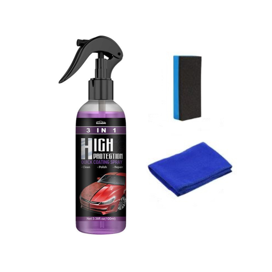 CarSpray: 3 In 1 Schnell Autobeschichtungs Spray