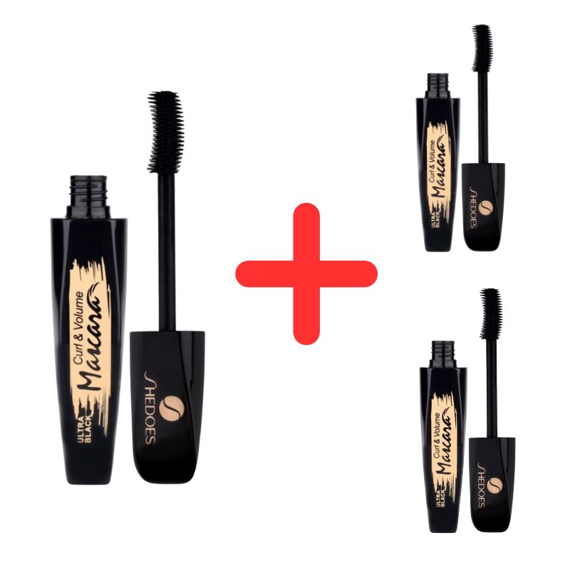 LashMascara 1+2 GRATIS: Ultra Black Extra Volume Wimpern-Mascara