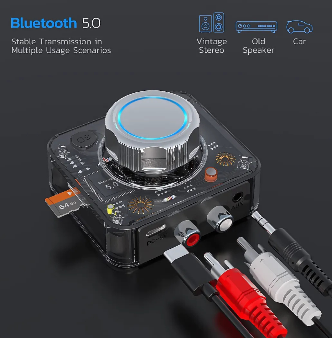 BluetoothReceiver - Kabelloser Bluetooth 5.0 Audio-Cinch-Receiver