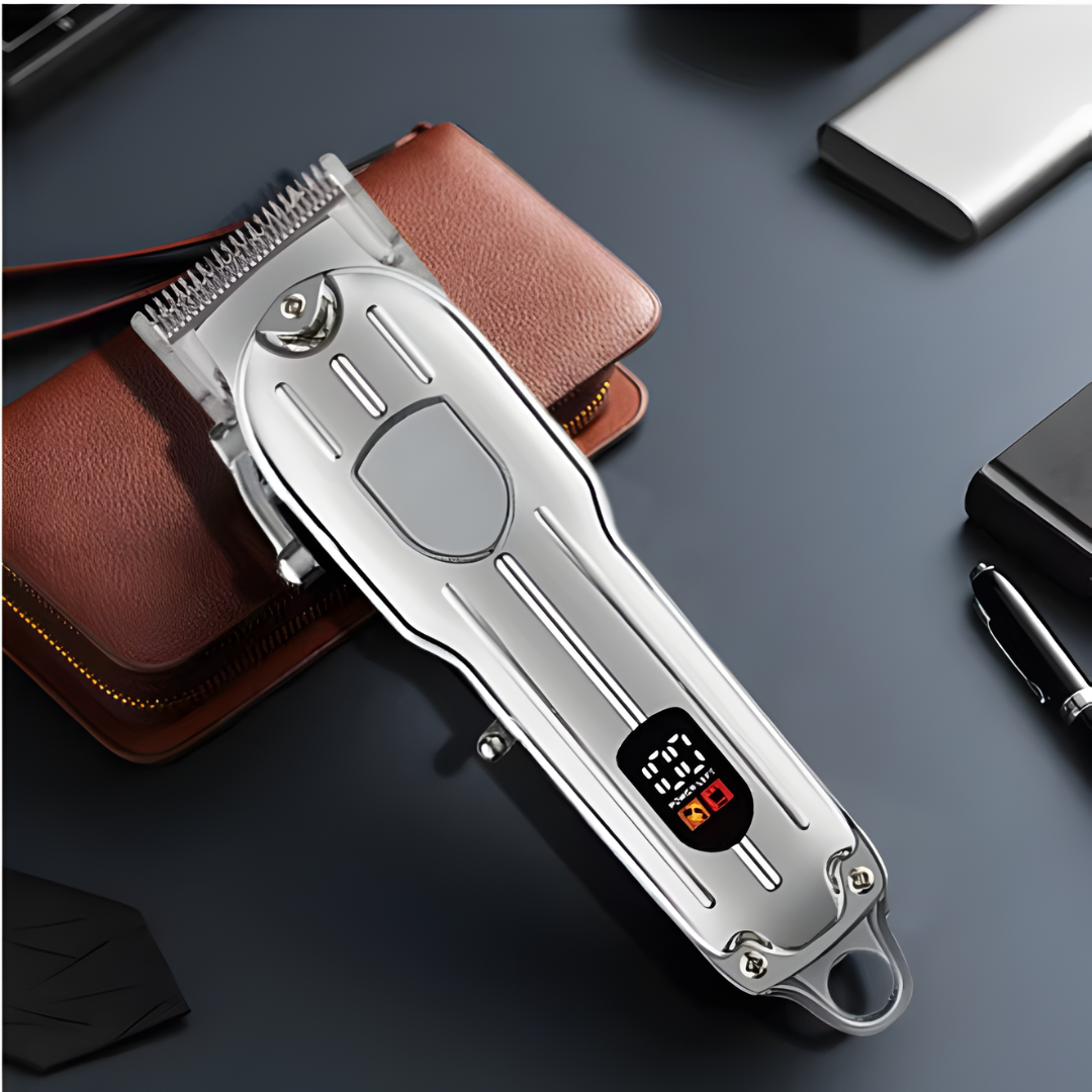 Rose® HairClipper: Digital LCD Rasierer Professionell Haar Klipper