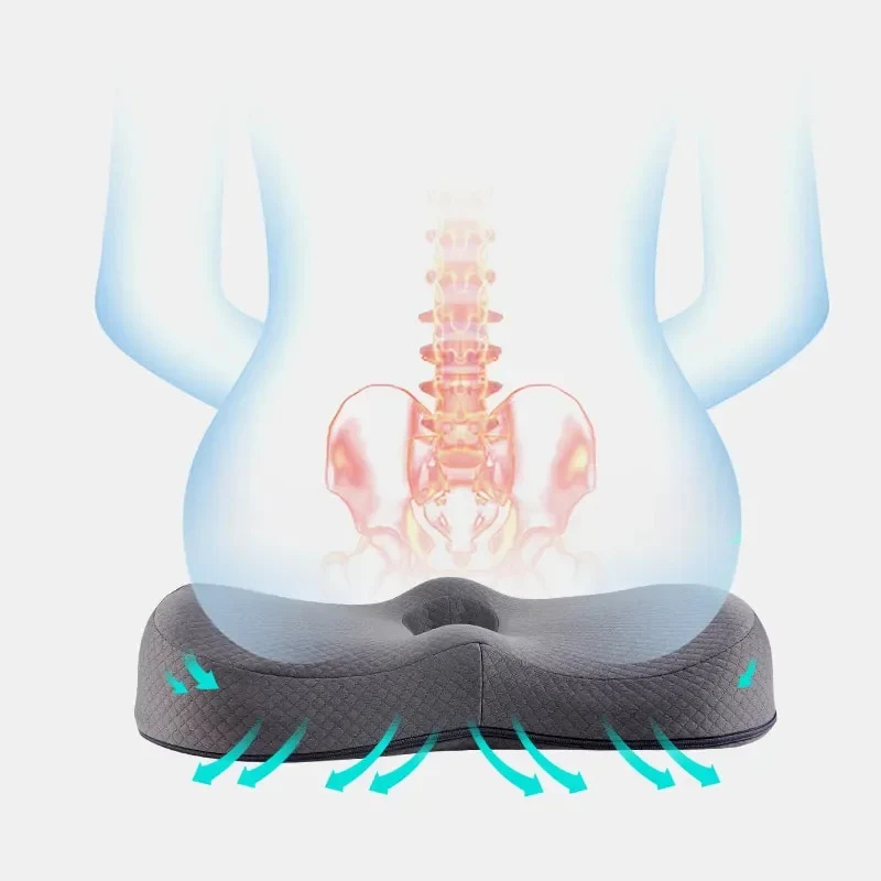 SeatRelief - Memory-Schaum Coccyx Entlastung Sitzkissen