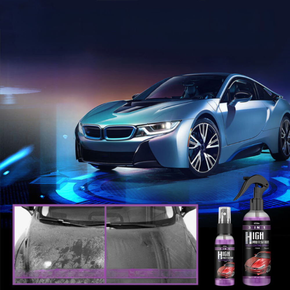 CarSpray: 3 In 1 Schnell Autobeschichtungs Spray