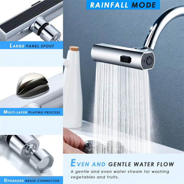 Globetrek° WaterfallFaucet: Sleek Küche Wasserfall Wasserhahn