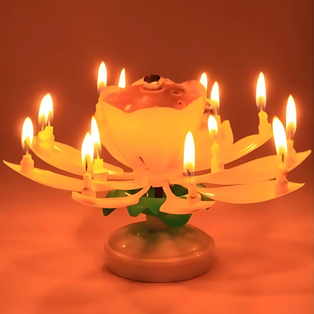 FlowerCandle 1+1 GRATIS: Magische Blumen- Geburtstagskerze