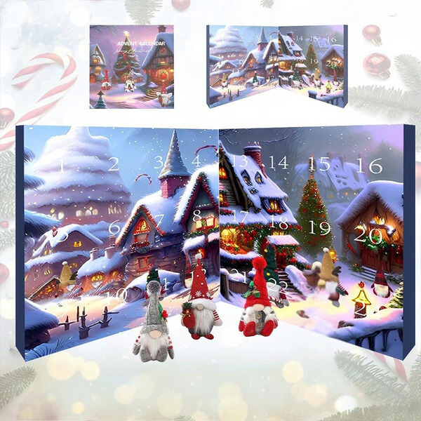 GnomeCalendar - 2024 Holloween Countdown Und Weihnachten Advent Kalender