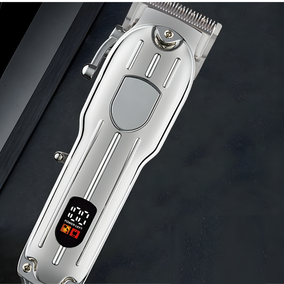 Rose® HairClipper: Digital LCD Rasierer Professionell Haar Klipper