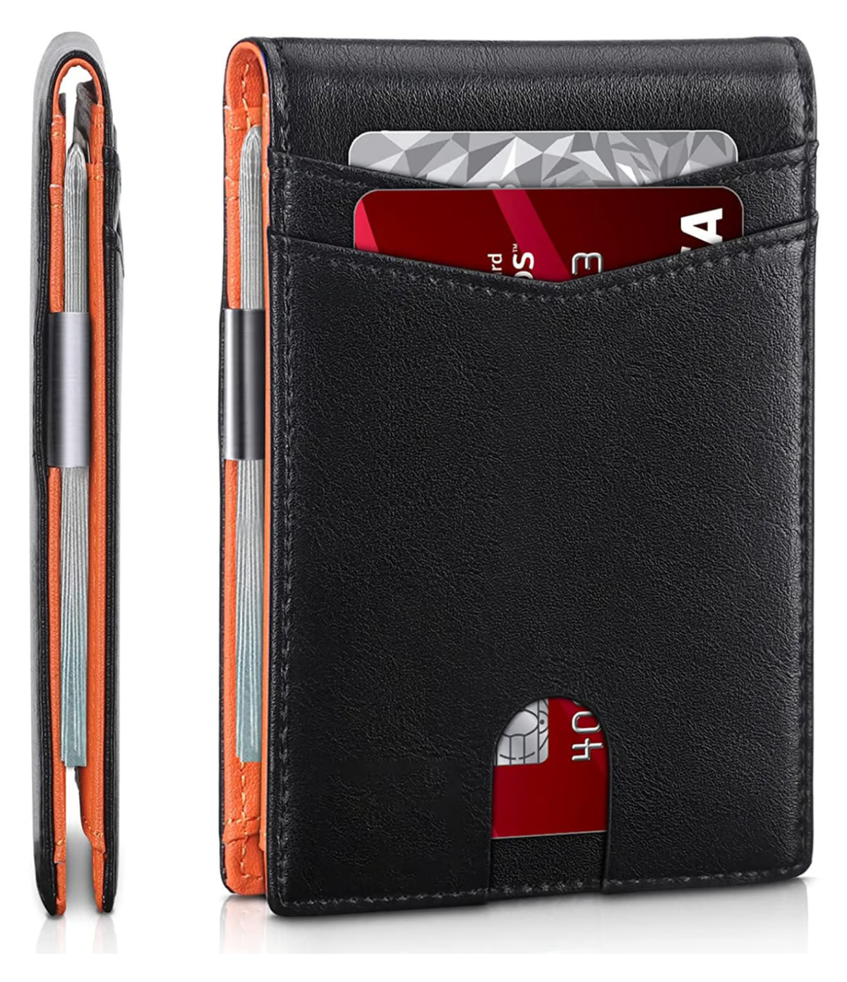 Icone™ SlimWallet: Ultraflache und Sichere RFID-Lederbrieftasche für Herren