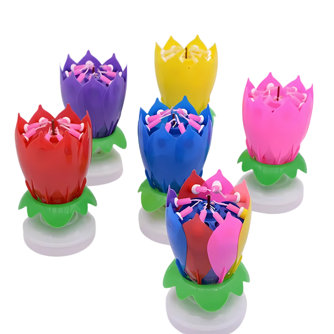 FlowerCandle 1+1 GRATIS: Magische Blumen- Geburtstagskerze