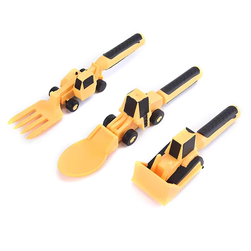 Kletshuts™ CarCutlery: Kinder Baubesteck Set