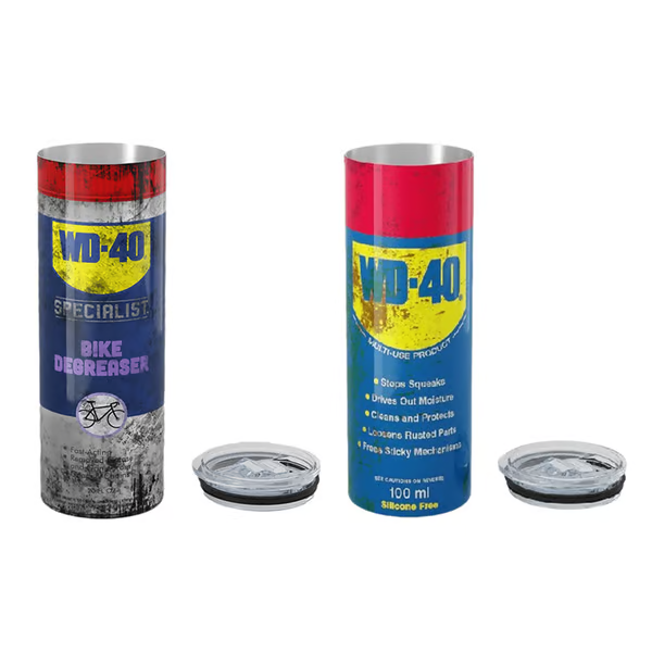 DirtyTumbler - Edelstahl WD-40-inspirierter schmutziger Becher