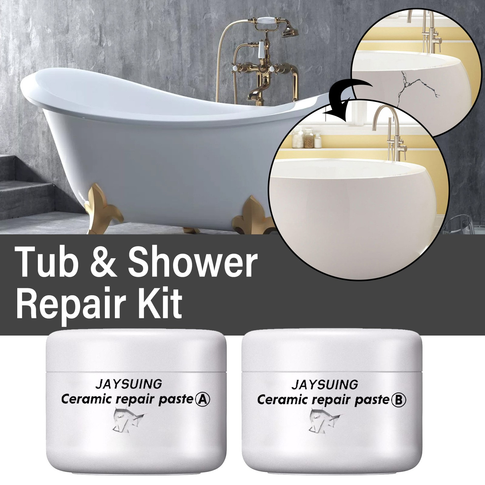 CeramicPaste - Keramikfliesen Reparatur Pasten Set