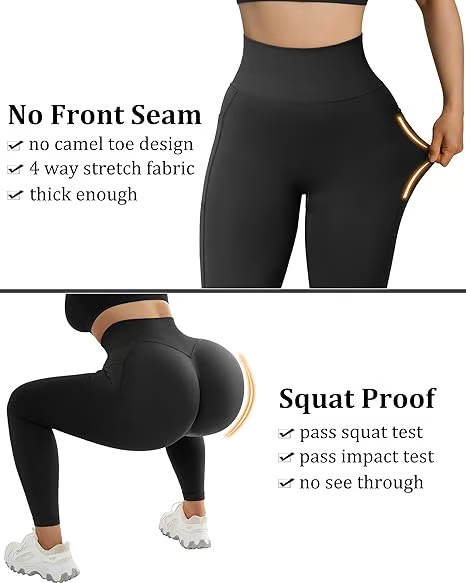 Icone™ TrainingLeggings: Hoher Taille Figurformende Bauchkontrolle Leggings