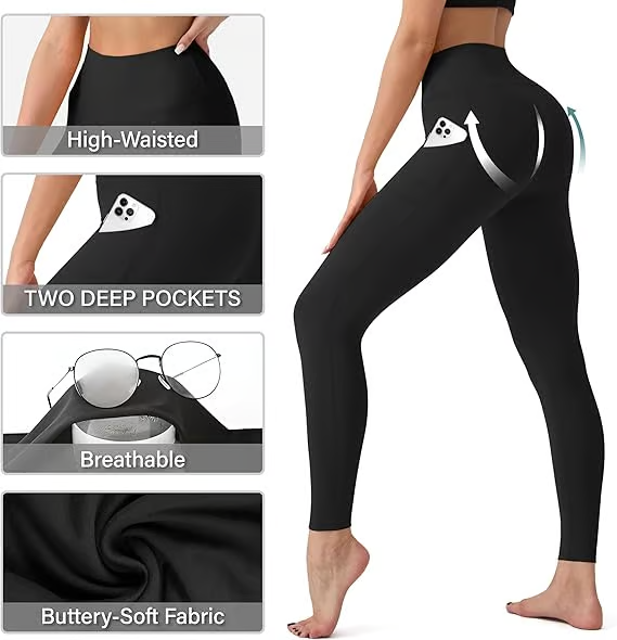 Icone™ TrainingLeggings: Hoher Taille Figurformende Bauchkontrolle Leggings