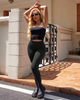Icone™ TrainingLeggings: Hoher Taille Figurformende Bauchkontrolle Leggings