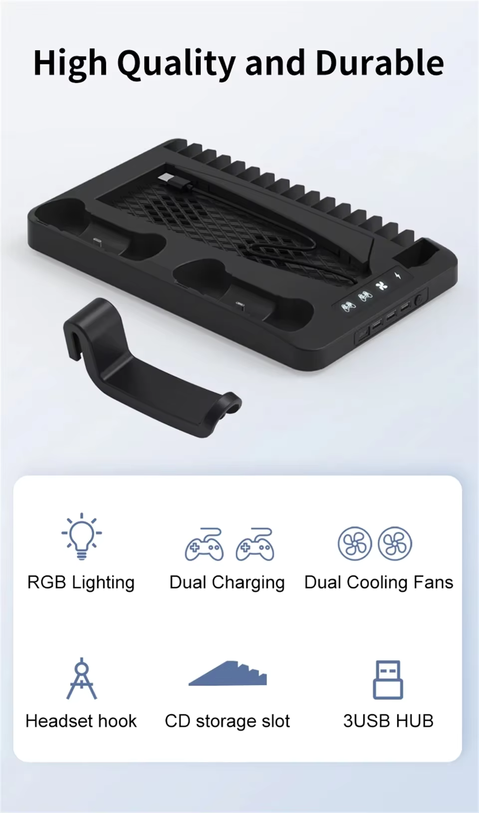 PS5Dock - 4-in-1 PS5 Multifunktions Dock Station