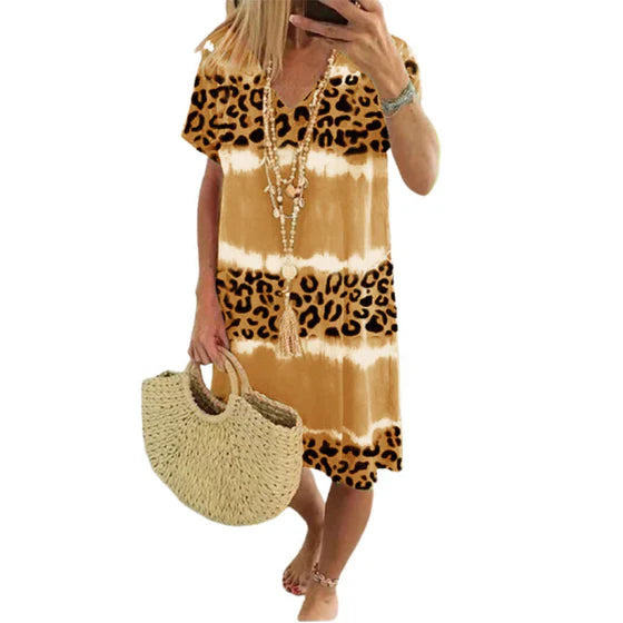 Icone™ LeopardDress: Leopardenmuster-Kleid für Damen