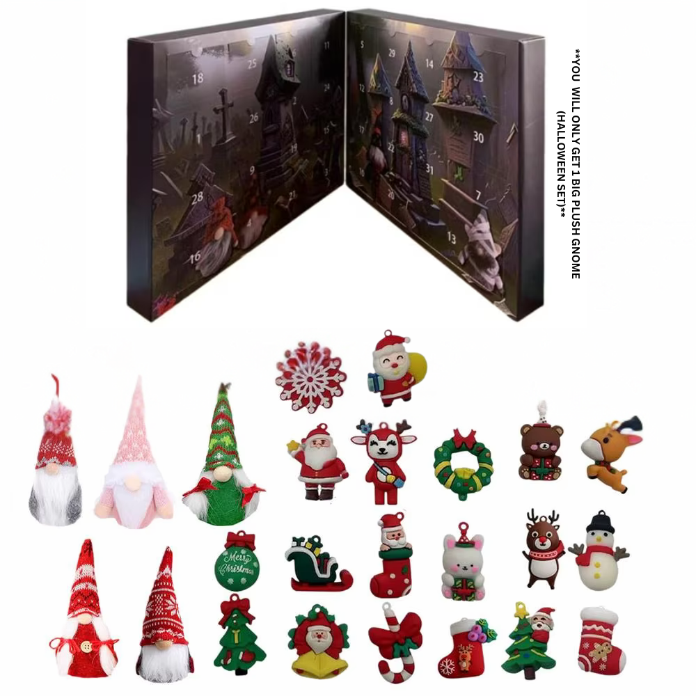 GnomeCalendar - 2024 Holloween Countdown Und Weihnachten Advent Kalender
