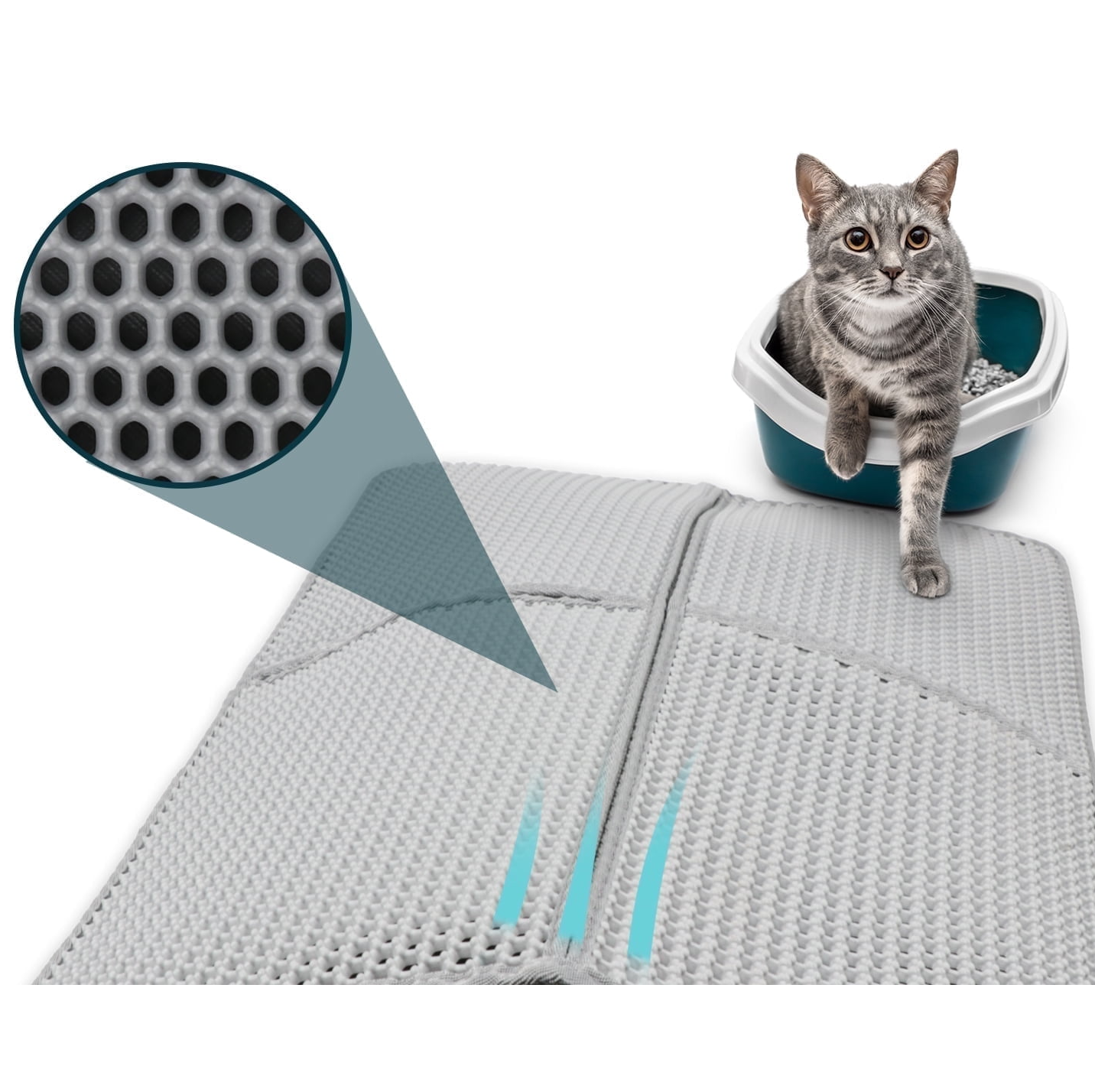 Catfri® LitterMat: Hygienische Katzenstreu-Matte