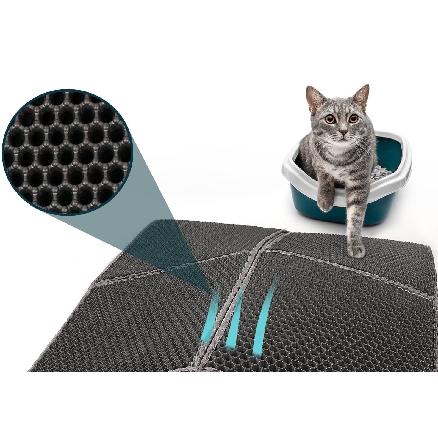 Catfri® LitterMat: Hygienische Katzenstreu-Matte