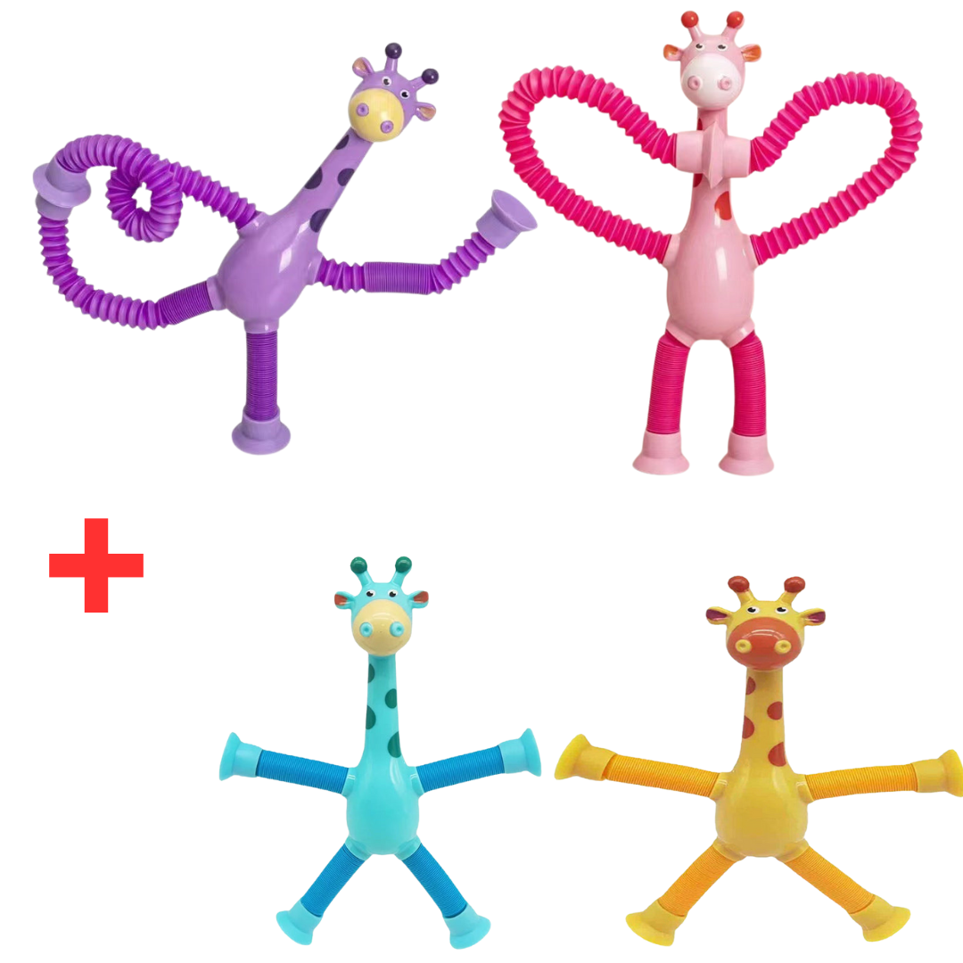 Kletshuts™ StretchyGiraffe: Teleskopische Dehnbare Giraffe Mit Saugnapf