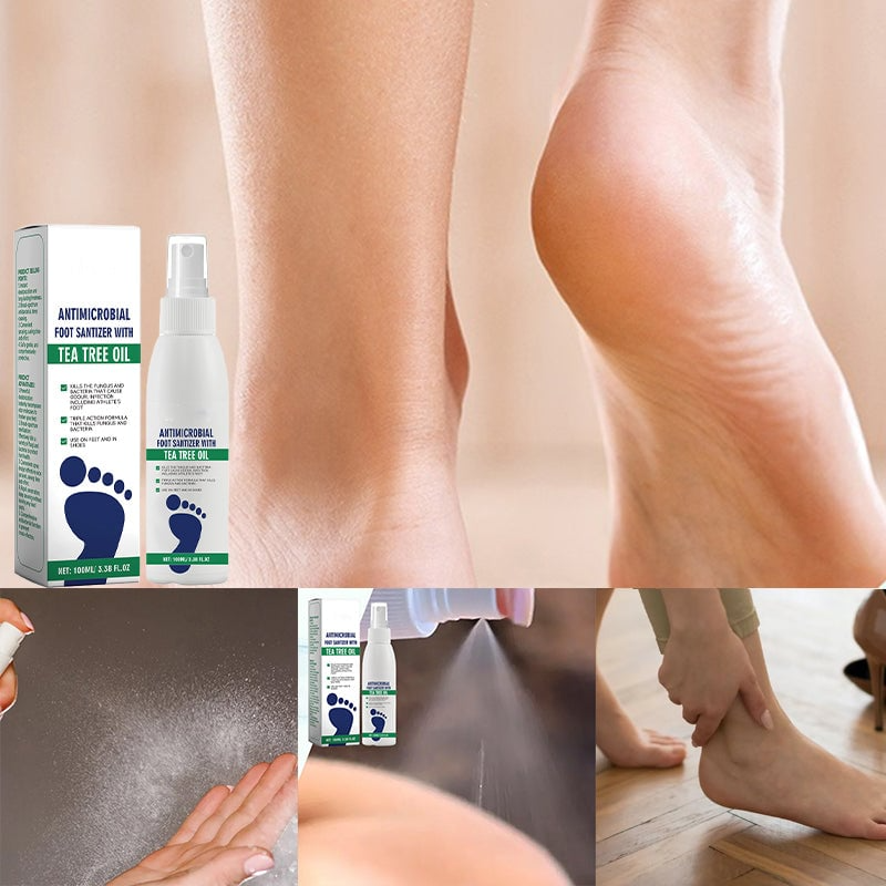 FootCare 1+1 GRATIS: Antimikrobiell Tiefenwirksame Hydratation Fußpflege Spray