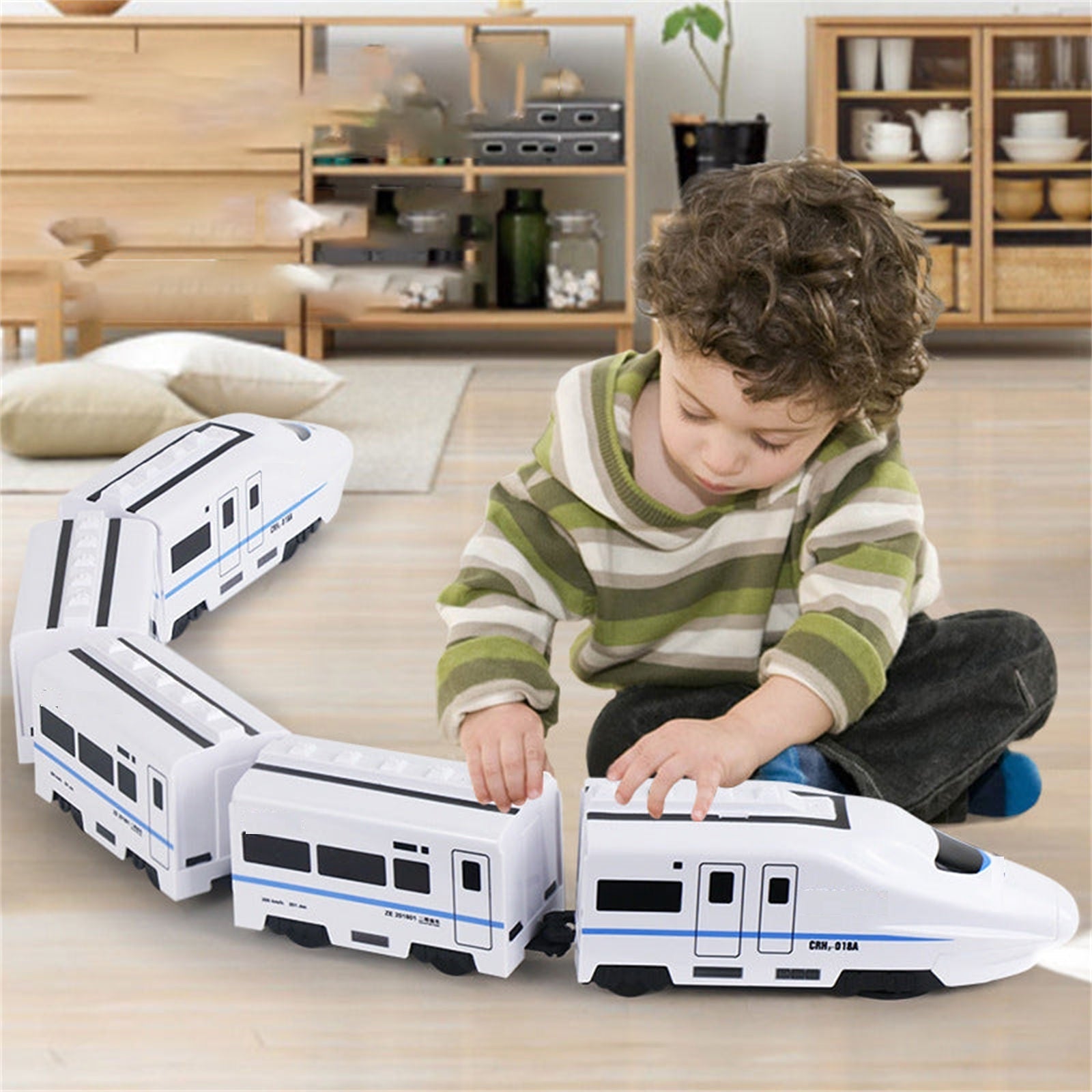 Kletshuts™ TrainToy: Interaktives Kinder Smart Kette Zug Spielzeug Set