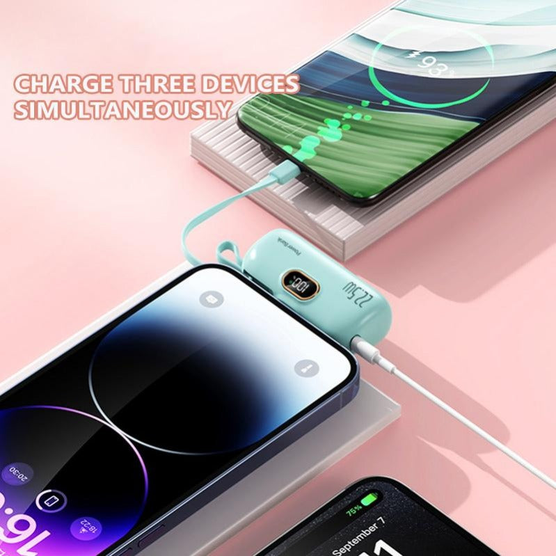 MiniCharge -  Modern Stilvoll Tragbar Dual Port Mini Leistung Bank