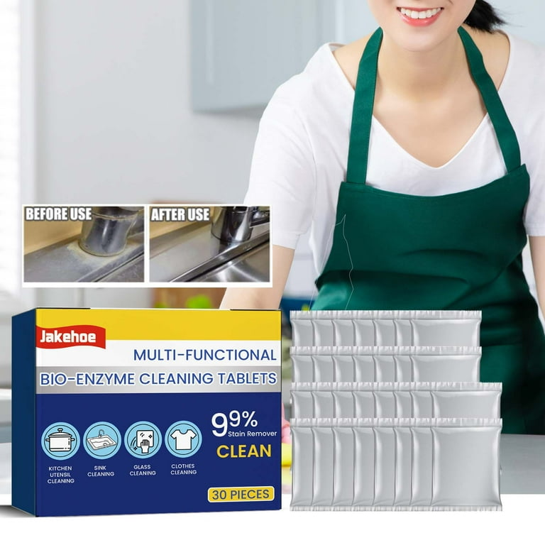 Cleaner Pro° TotalClean: Multi Aktion Bio-Enzym Gesamt Sauber Tabletten