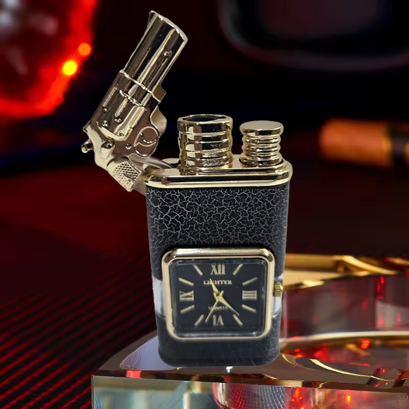 WatchLighter: Vintage Inspiriert Multifunktional Doppelt Flamme Uhr Feuerzeug