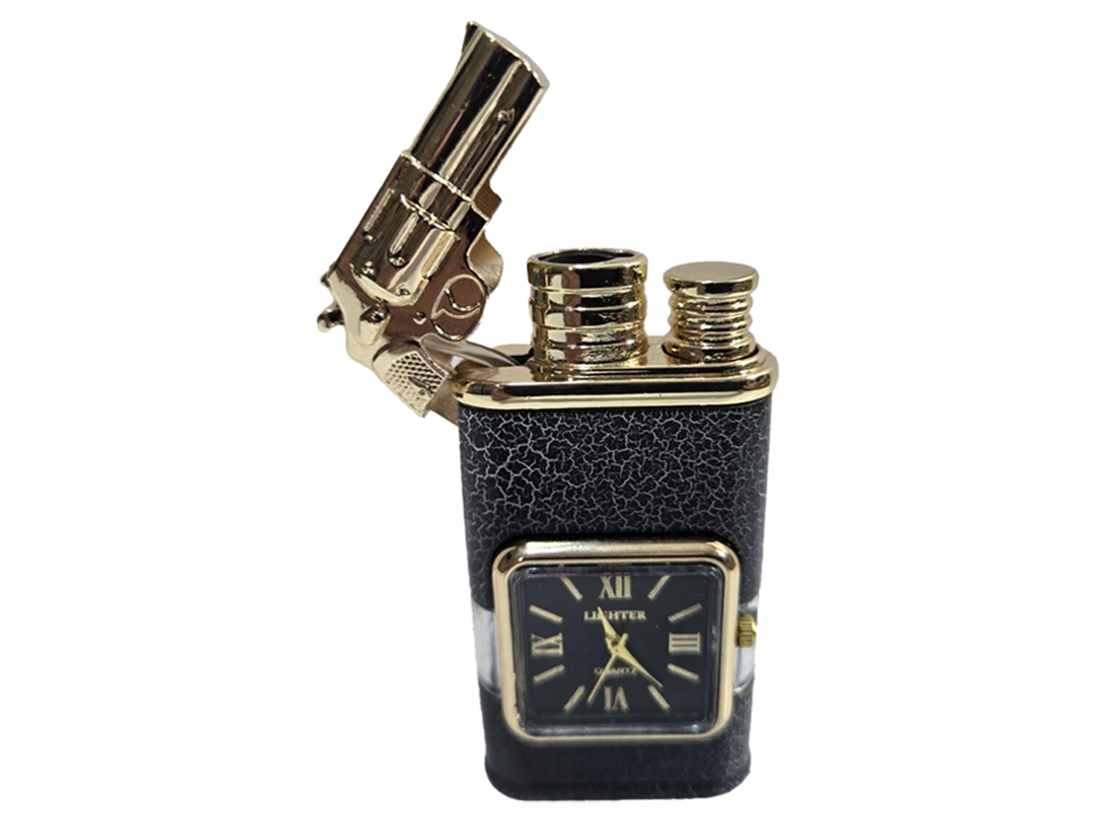 WatchLighter: Vintage Inspiriert Multifunktional Doppelt Flamme Uhr Feuerzeug