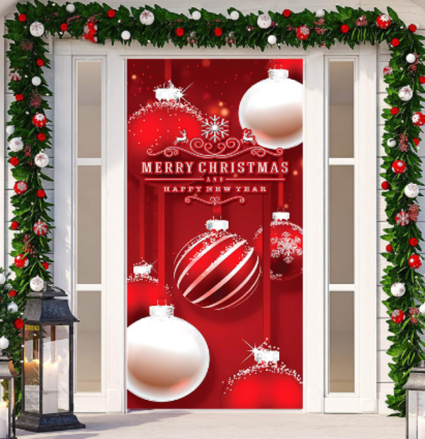 ChristmasDoor - Weihnachten Realistisch Tür Dekoration