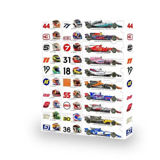 RacingCalendar - Formel-1-Rennwagen Advent Kalender