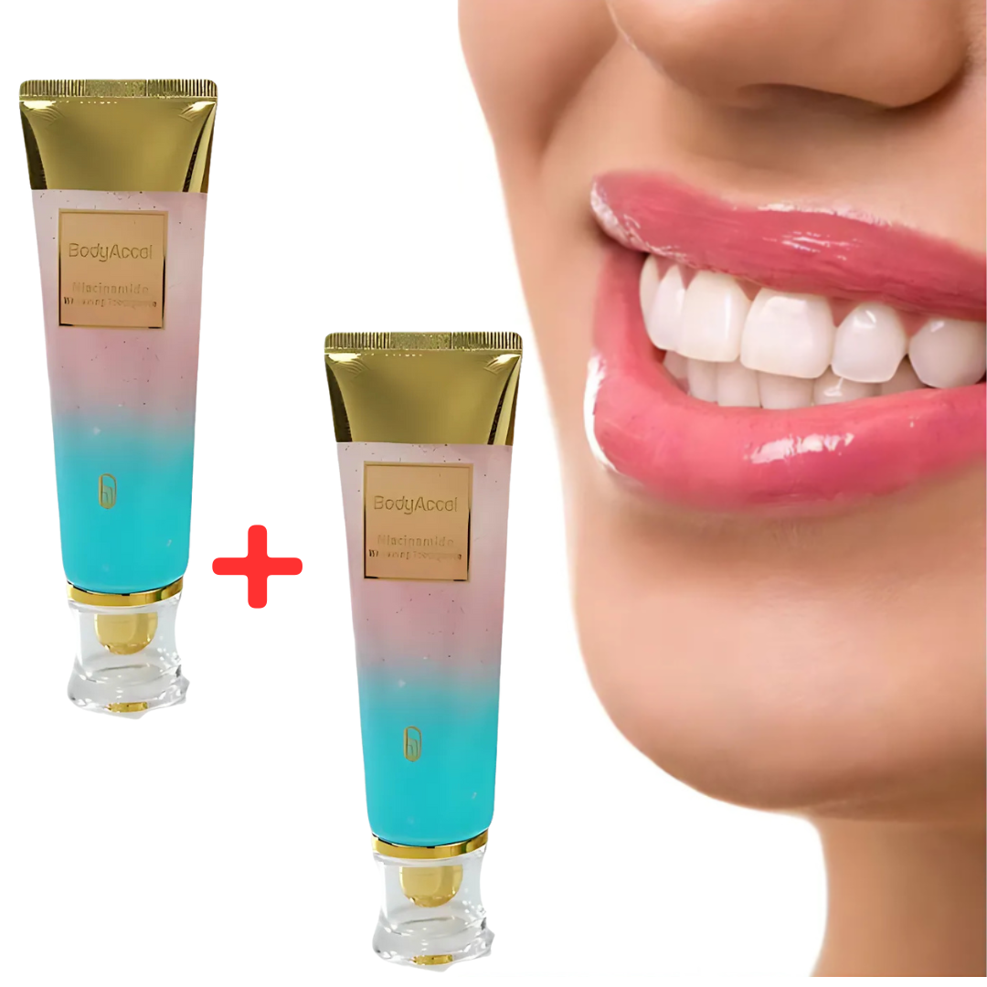 WhiteningToothpaste 1+1 GRATIS: Niacinamid Aufhellende Und Fleckenentfernende Zahnpasta
