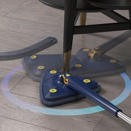 Cleaner Pro° TriangleMop: Lang Stiel Verstellbar Dreieck 360 Reinigung Mopp